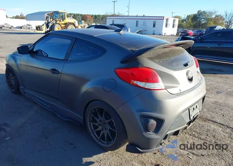 2014 Hyundai Veloster Turbo W/Blue from USA, damaged, VIN KMHTC6AE4EU182427